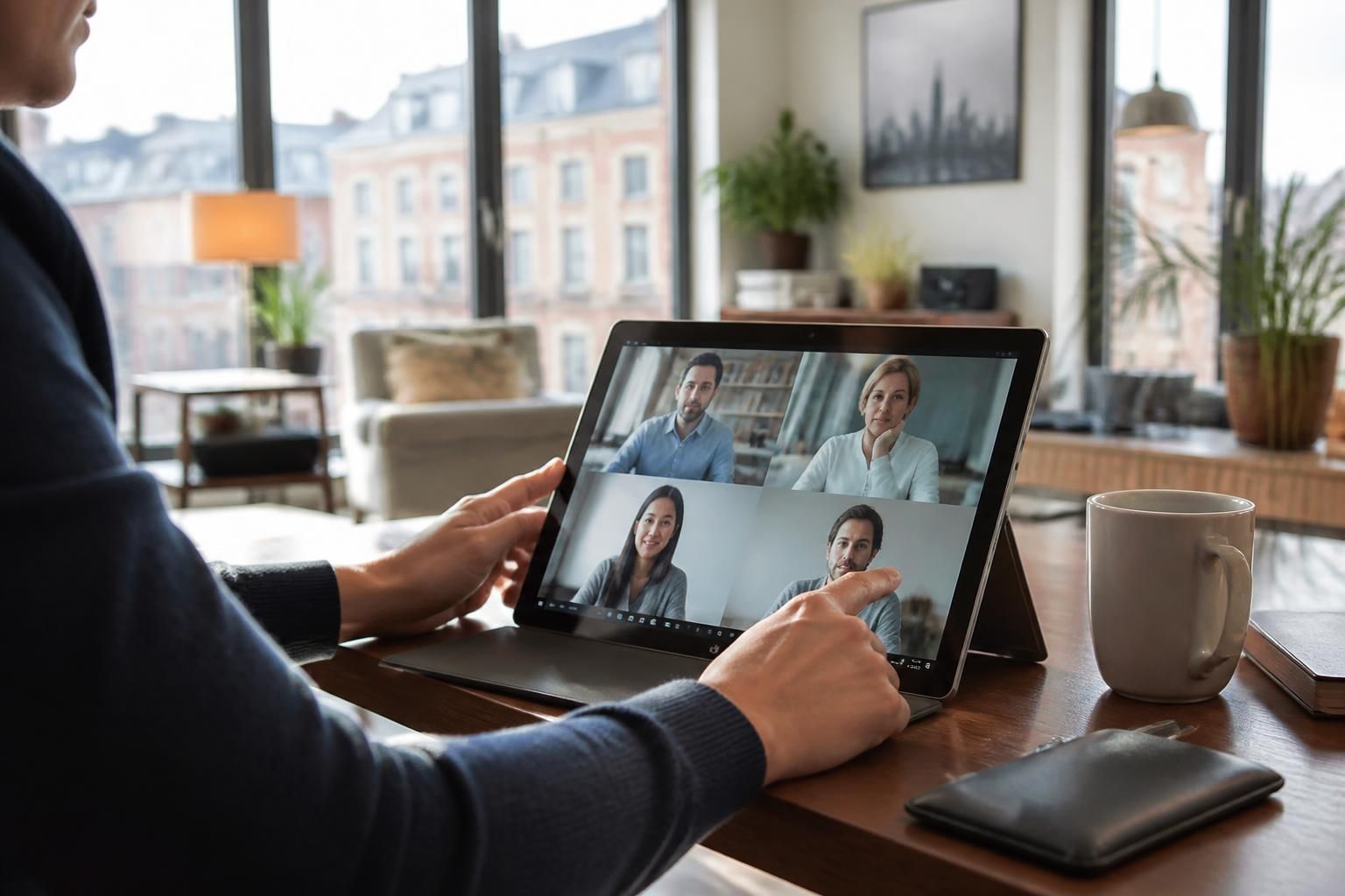 découvrez une tablette windows 11 idéale pour vos rendez-vous à distance, offrant une expérience de visioconférence fluide et sans coupure.